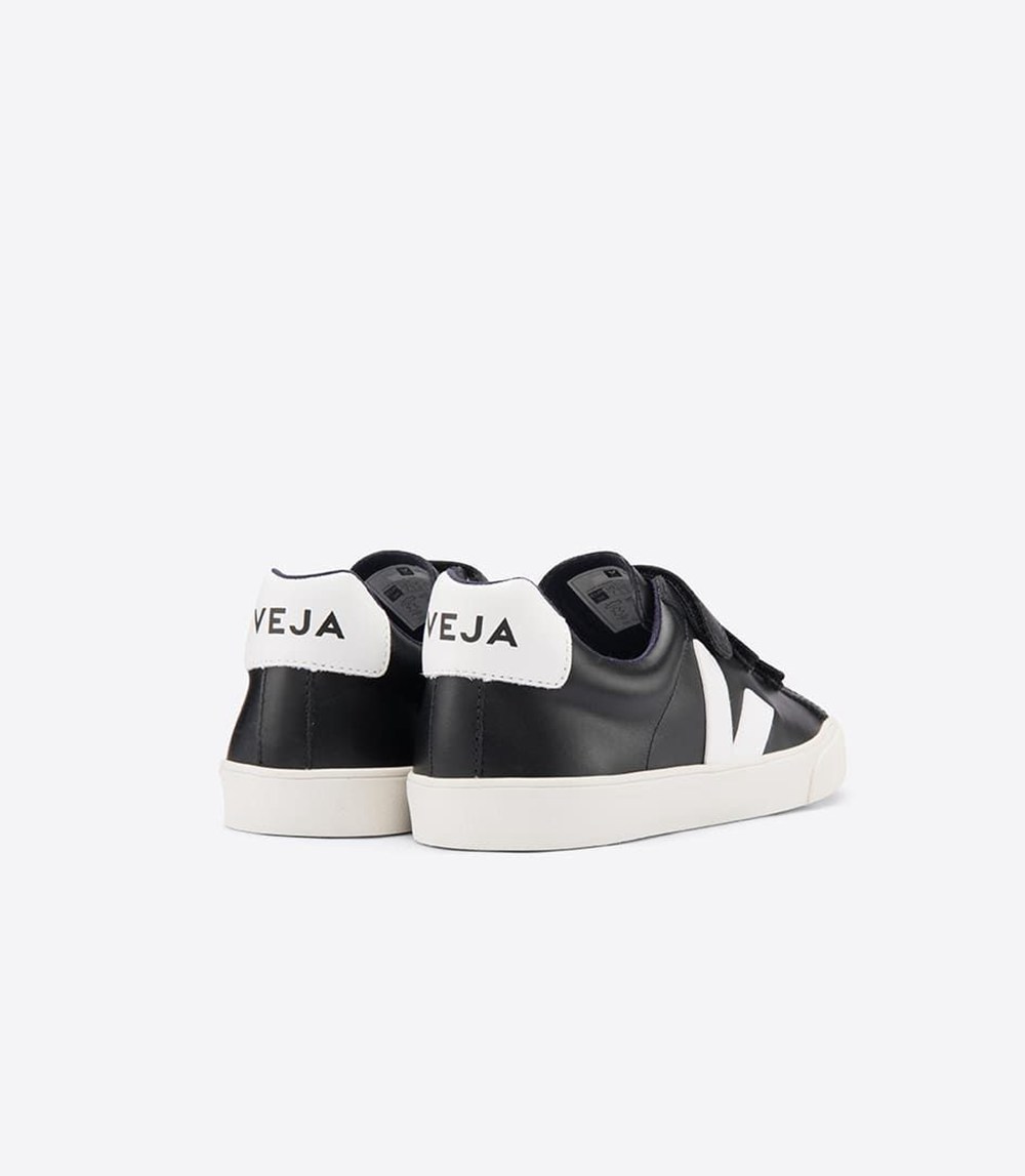 Veja Sneakers Womens - 3-lock Leather - Black/White - 2078PECLY